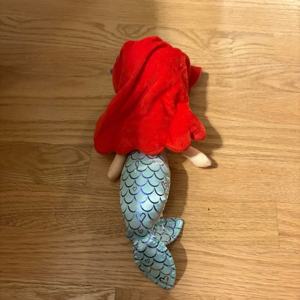 Just Play Disney The Little Mermaid Ariel Plush Doll Red Embroidered Eyes 12